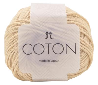 Hamanaka COTON Hand Knitting Medium Color 2 50g Ball Set of 5 Item 3914 Yarn, Weight, (Beige), (approx. 100m), Balls, No.