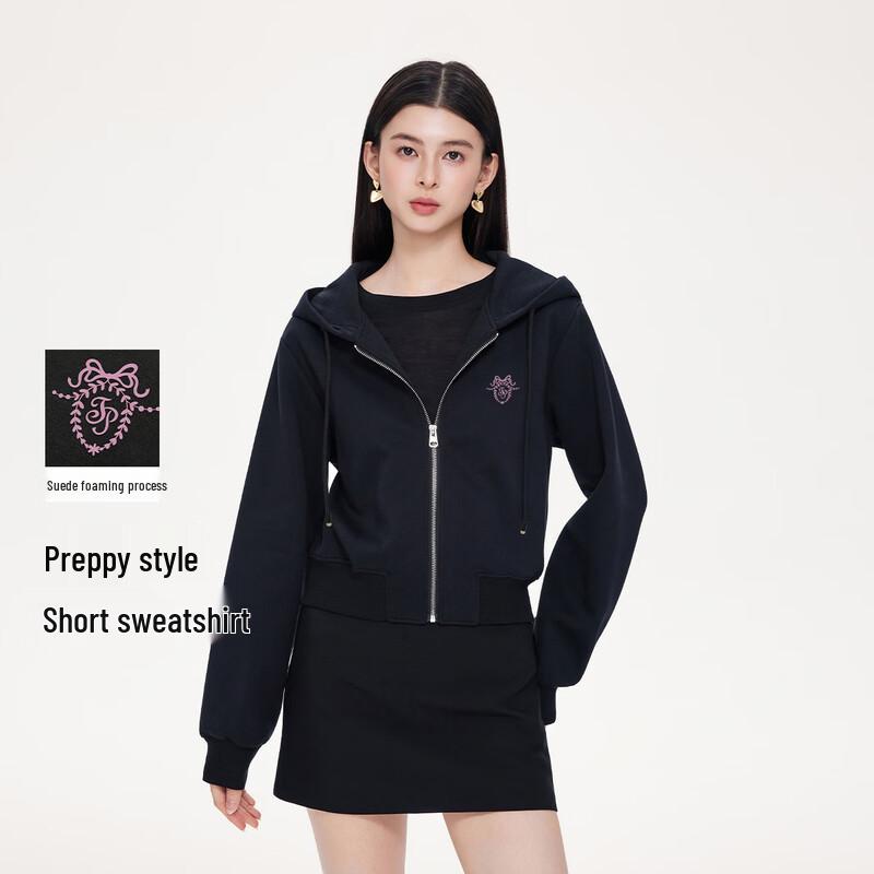 Women s Hooded Cardigan Sweatshirt Jacket XL