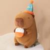 Cake Capybara Plush Doll Wearing Top Hat Capybara Fluffty Doll Capybara Plush Toy  Home Decor