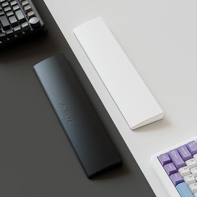 81 Keys Gaming Keyboard Wrist Rest Pad Ergonometric Soft Memory Foam Hand Support Long Hours Anti-Slip Palm Rubber Stable Base