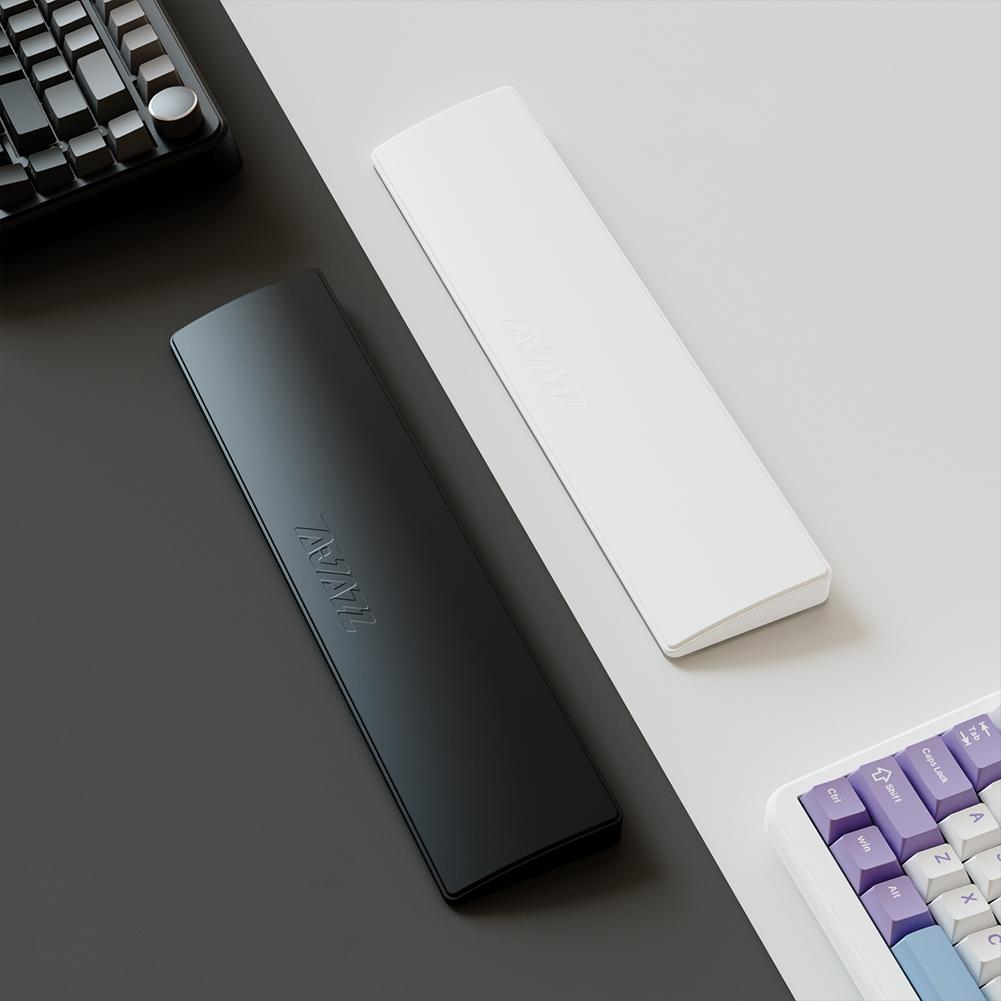 Memory Foam 81-Key Keyboard Wrist Rest PU Leather Ergonomic Non-Slip Pad 8° Tilt Hand Support for 81-Key TKL Keyboard