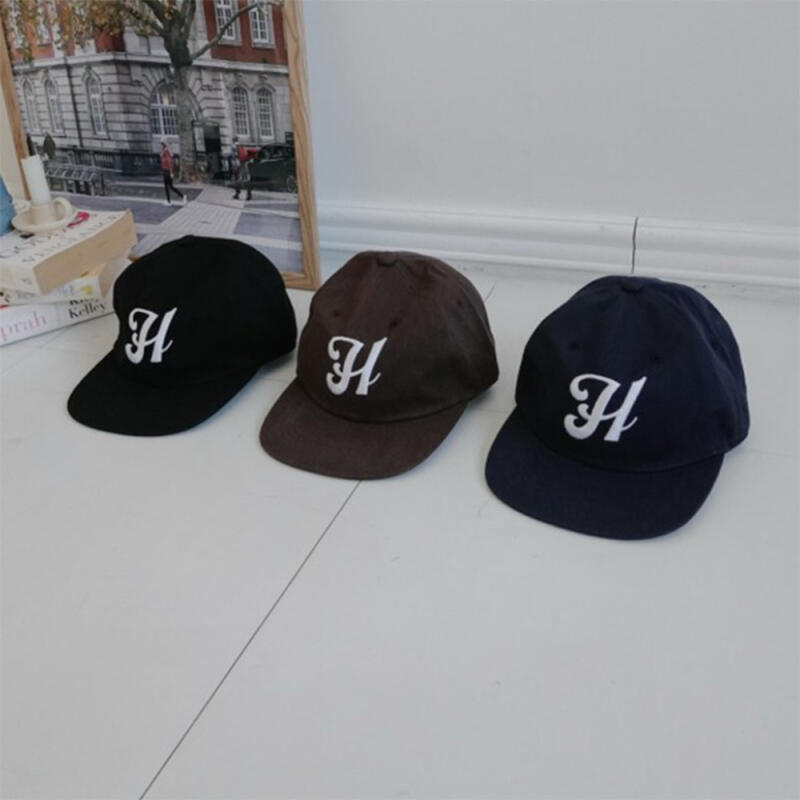 Women s Piece Camp Cap Men s Cotton Fabric Hat C8491_Navy