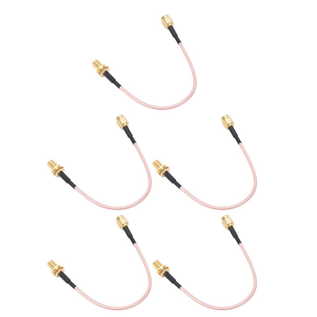 5Pcs RF Coaxial Cable SMA Male to Female Coax Adapter Line Accessory Set Kit RG316