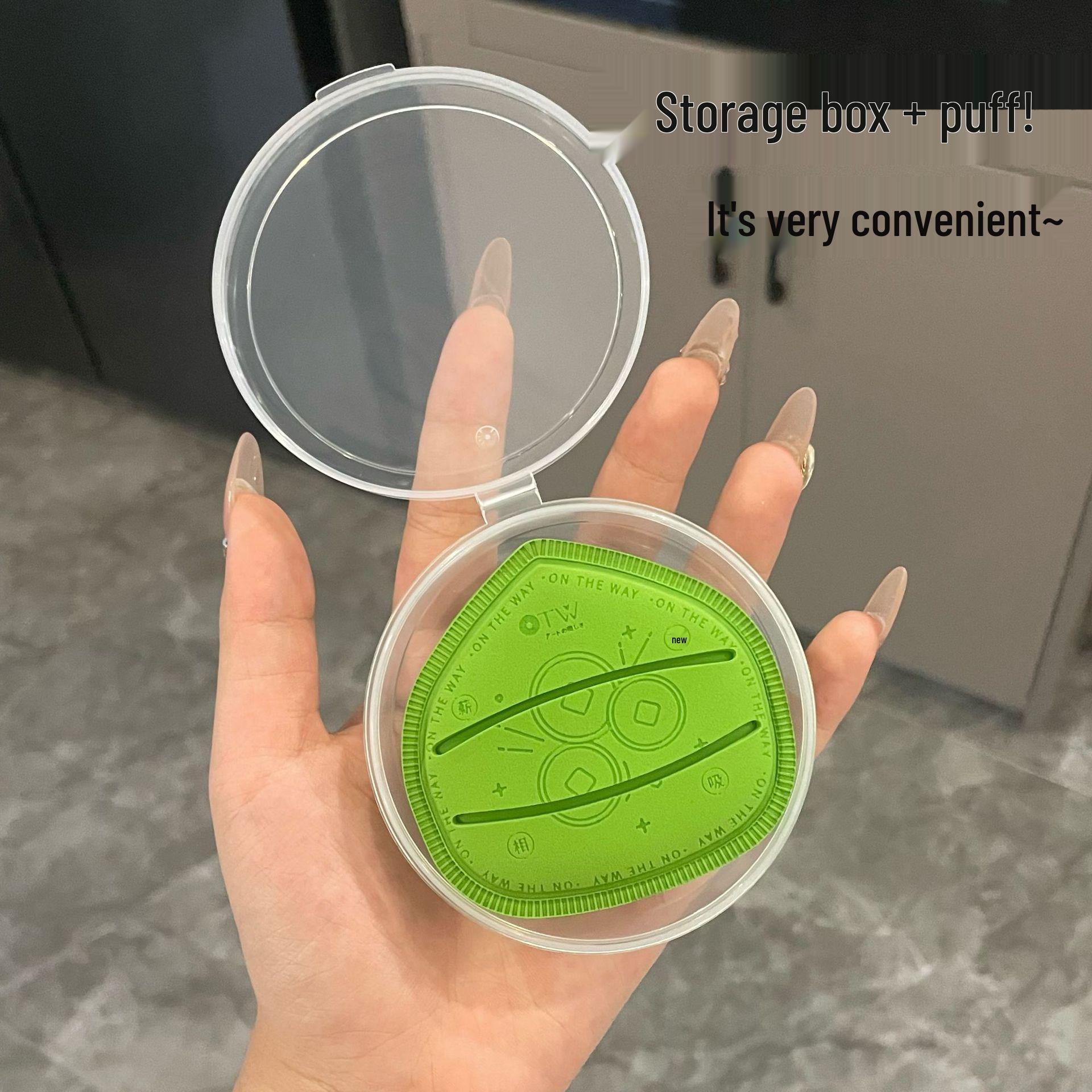 OTW Marshmallow Large Dual-Use Air Cushion Makeup Sponge - Super Soft, Non-Absorbent, Adheres Well Wet & Dry