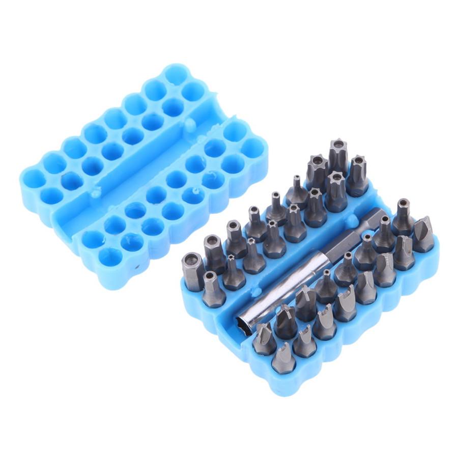 33pc Security Tamper Proof Bit Set Torx Hex Star Spanner Screwdriver