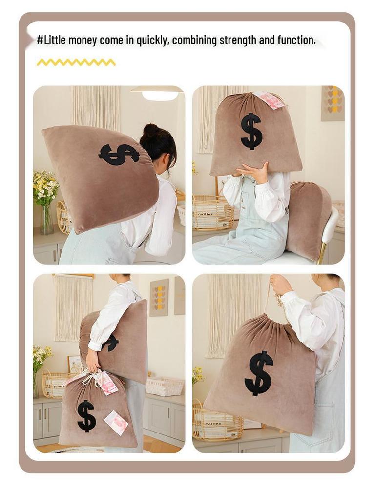 Yaratıcı Para Çantası Peluş Yastık Oyuncak - Yeni Yıl Hediyesi & Etkinlikler için Hatıra