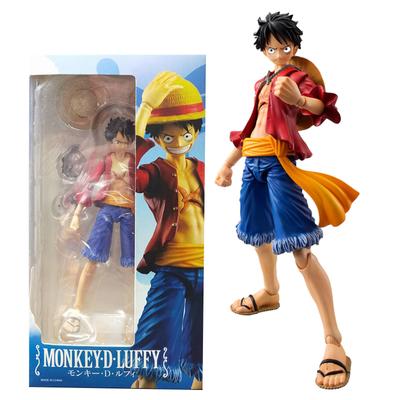 17cm One Piece Anime Figures Straw Hat Monkey D Luffy Variable Articulated Luffy Action Figure Collection Model Ornaments Beautiful Toys