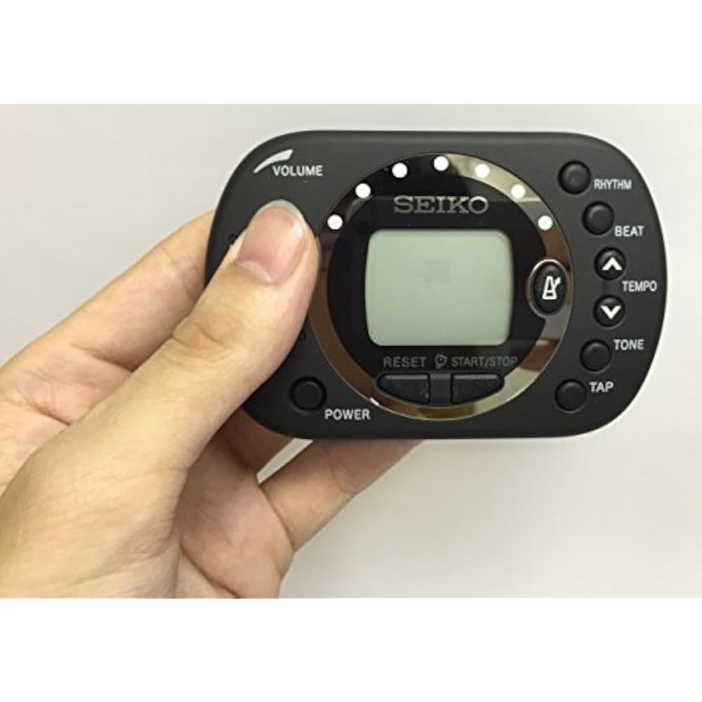 SEIKO Seiko Digital Metronome Black DM110B Music Stand Mount with Slit