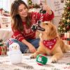 3pcs Xmas Tree Pet Chew Toy Ball Christmas Santa Pet Toy Festive Puppy Biting Toy  Large Dogs