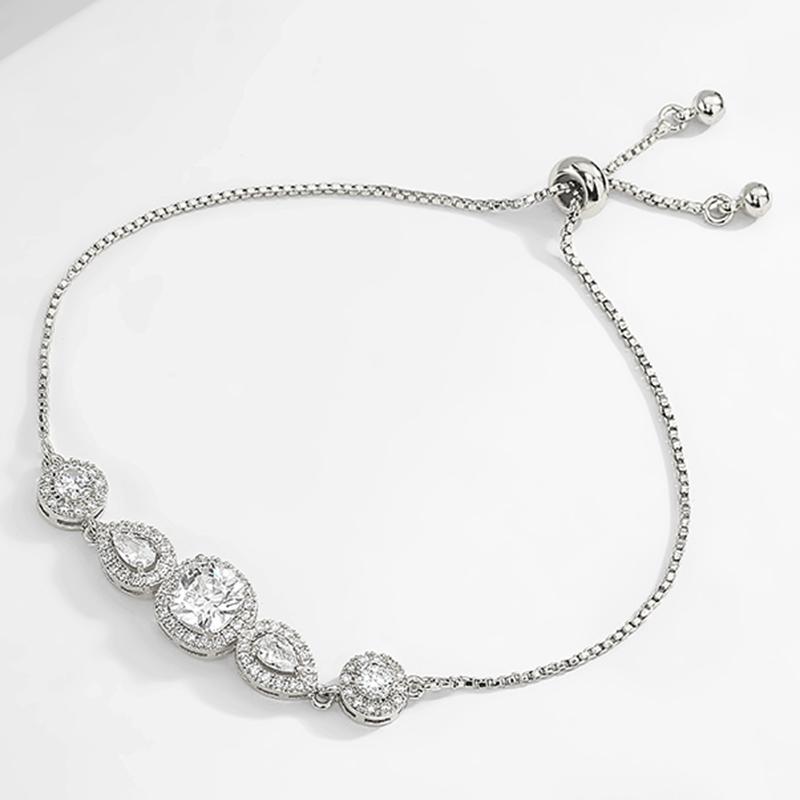 Sweet And Romantic Multi-element Cubic Zirconia Bracelet Suitable For Women To Wear And Match For Summer Travel