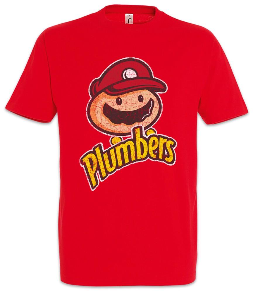 Super Plumbers Mens T-Shirt Plumber Installer Mario Gas Geek Nerd Water
