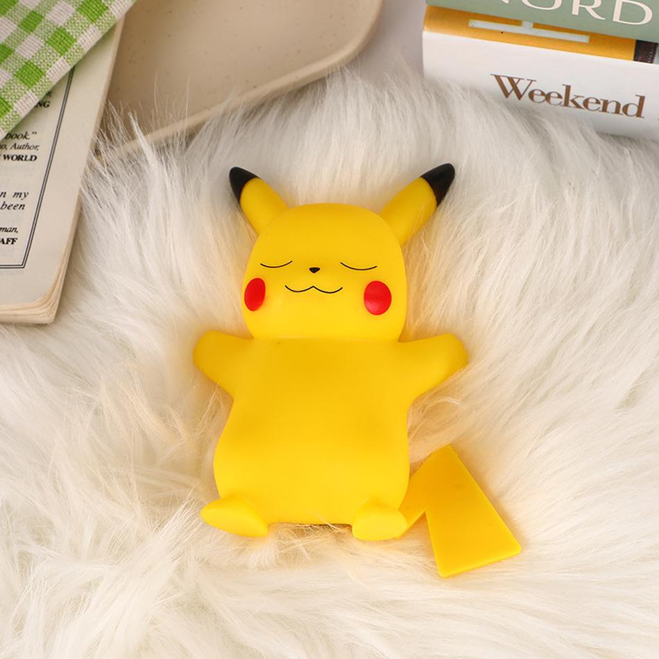 Pikachu Gengar Night Light Cute Anime Soft Light Bedroom Bedside LED Light Vinyl Desk Decoration Christmas Children's Toy High Quality Gift
