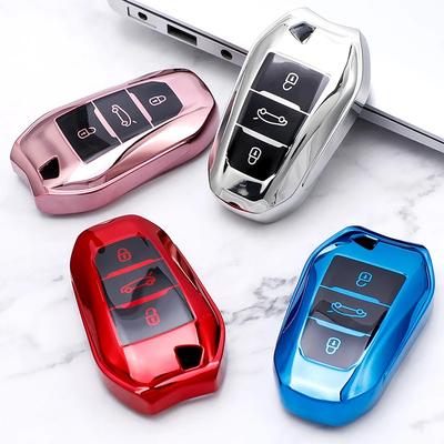 Car Smart Key Cover Case Bag Shell Holder Keychain for Peugeot 308 408 508 2008 3008 4008 5008 Citroen C4 C4L C6 C3-XR Protector