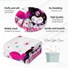 Lovely Kuromi Flannel Blanket Soft Warm Throw Japanese Anime Leg Blanket Camping Office Bedroom School Nap Blanket Summer Quilt