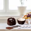 Chocolate Fondue Set Ceramic Pot with 4 Forks & Candles