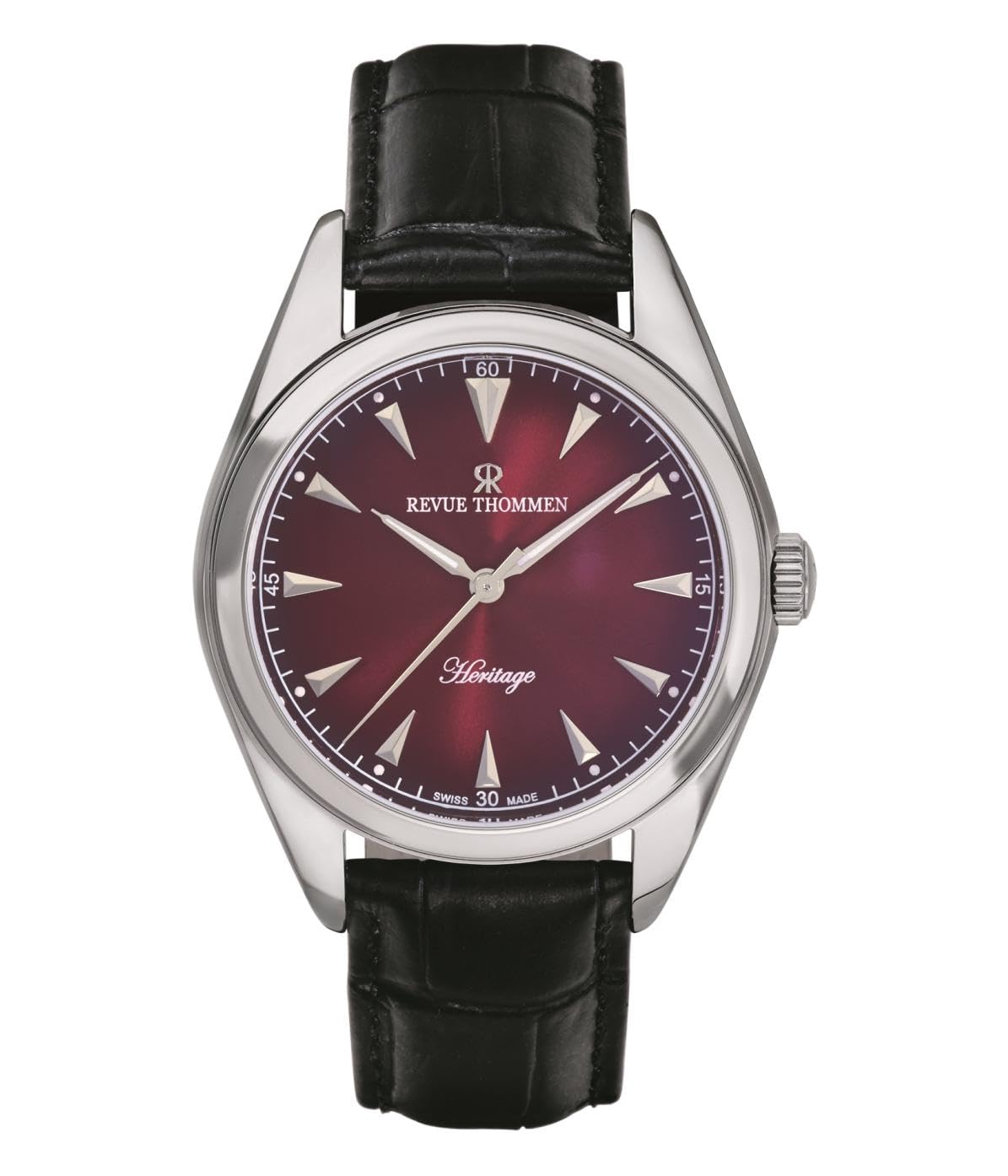 

Revue Thommen Автоматичний Швейцарський Чорний Чоловічий Годинник, Зроблено, 21010.2536,