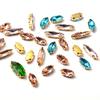 Customized Color Crystal Glass Sew-On Rhinestones Wedding Dresses Shoes Nails Accessories Loose Marquise