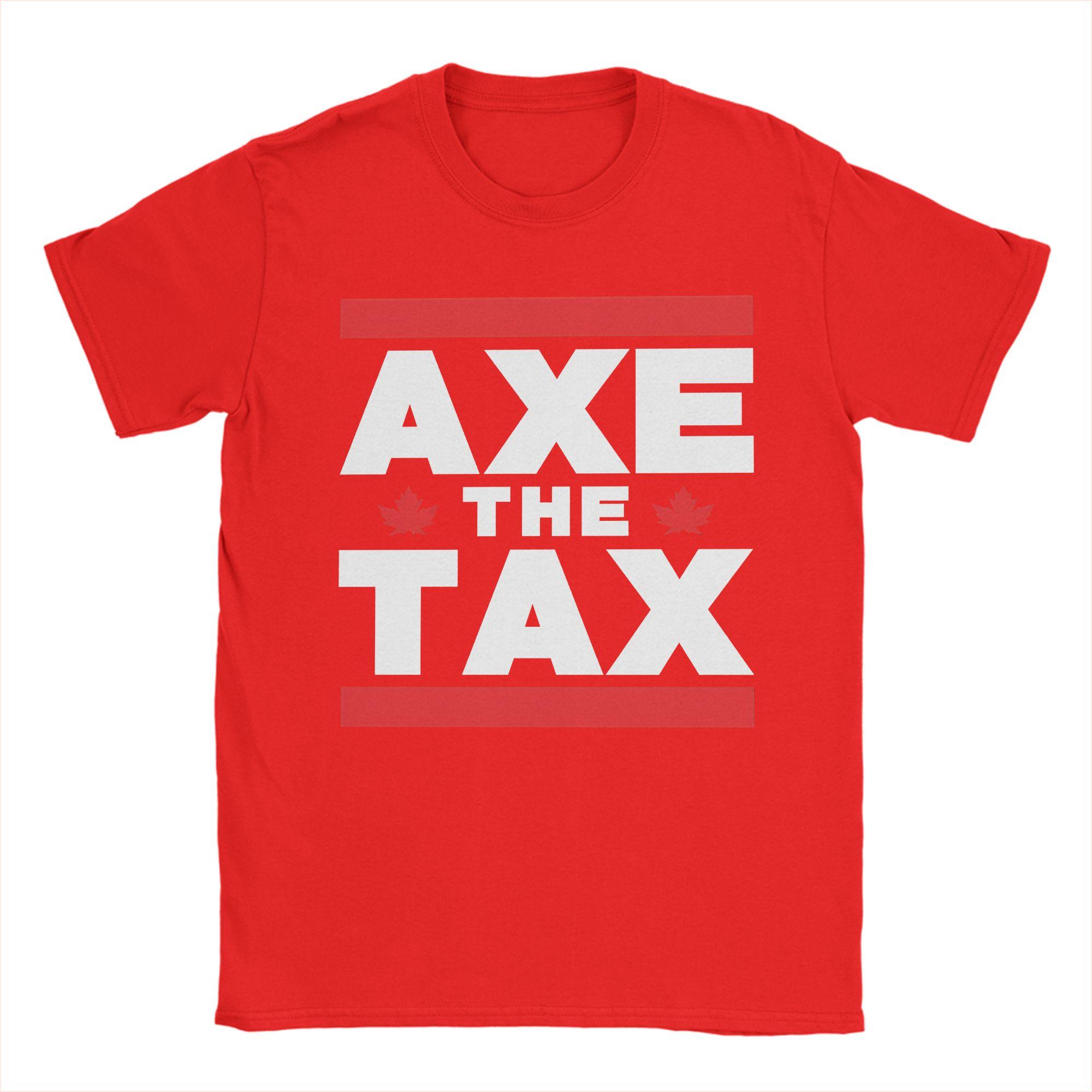 Unisex Women Graphic AXE THE TAX T Shirt Tee Pure Cotton Tshirts Clothing S