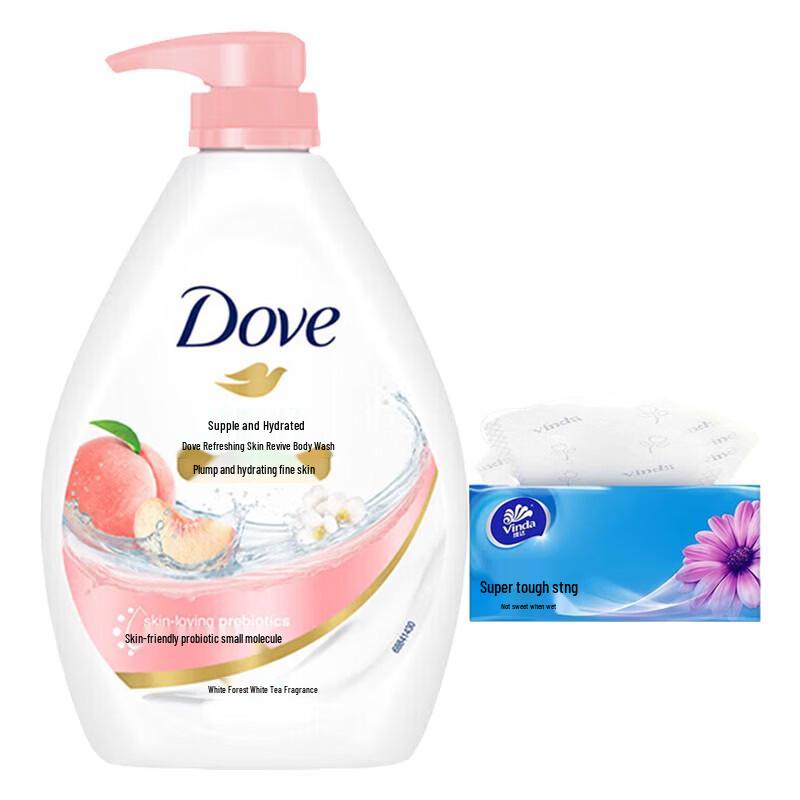 

Dove Bouncy Hydration Refreshing Shower Gel 720g + Tissue Pack