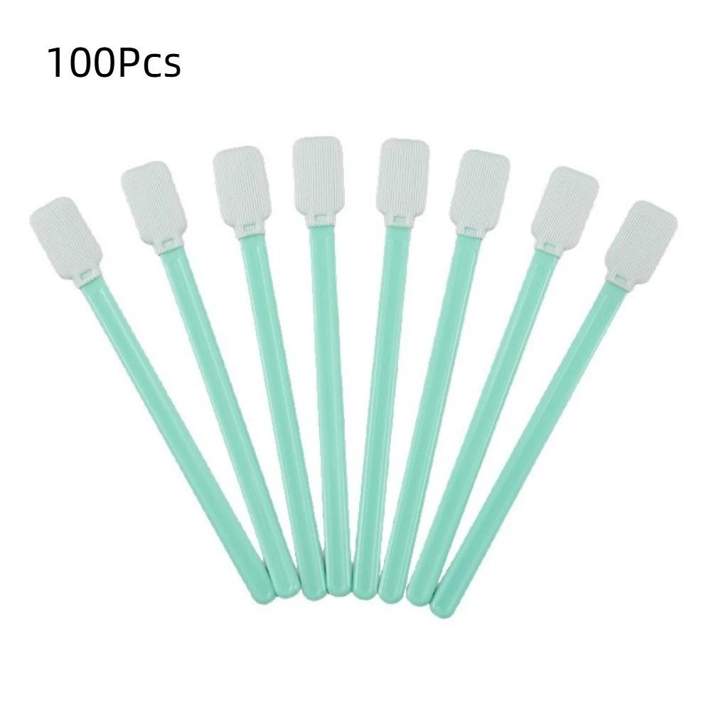 100Pcs Dust Free Digital Camera Cleaning Brush Non-Fluffy Fiber Tips Fine Precision Cleaning Swabs Plastic Handles