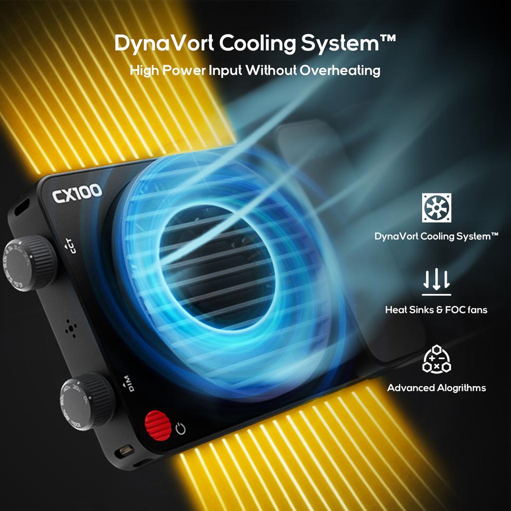 ZHIYUN CINEPEER CX100 COB Video Light 100W Portable Photography Fill Light Portable LED Video Light 2700K 6500K with