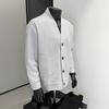 2026 New Fashion Men's Waffle Retro Knitted Simple Fashion V-neck Sweater Men