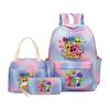 Anime Peripheral Printed Backpack, Personalized Backpack Storage Bag,Three Piece Backpack Lunch Bag Pencil Case Set,School Supplies