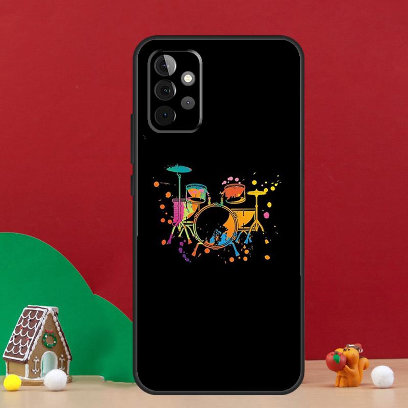Musical Instrument Drum Case For Samsung Galaxy A36 A56 A06 A13 A53 A32 A12 A22 A52 A35 A17 A16 A55 A15 A54 A34 A14