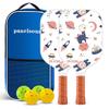 Children's Cartoon Fiberglass Pickleball Paddle Set