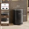Anbixing 15L Metal Round Foot Pedal Trash Can