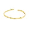 925 Silver Irregular Smooth Open Cuff Bracelet For Women Minimalist Versatile Bangle Gift For Best Friend