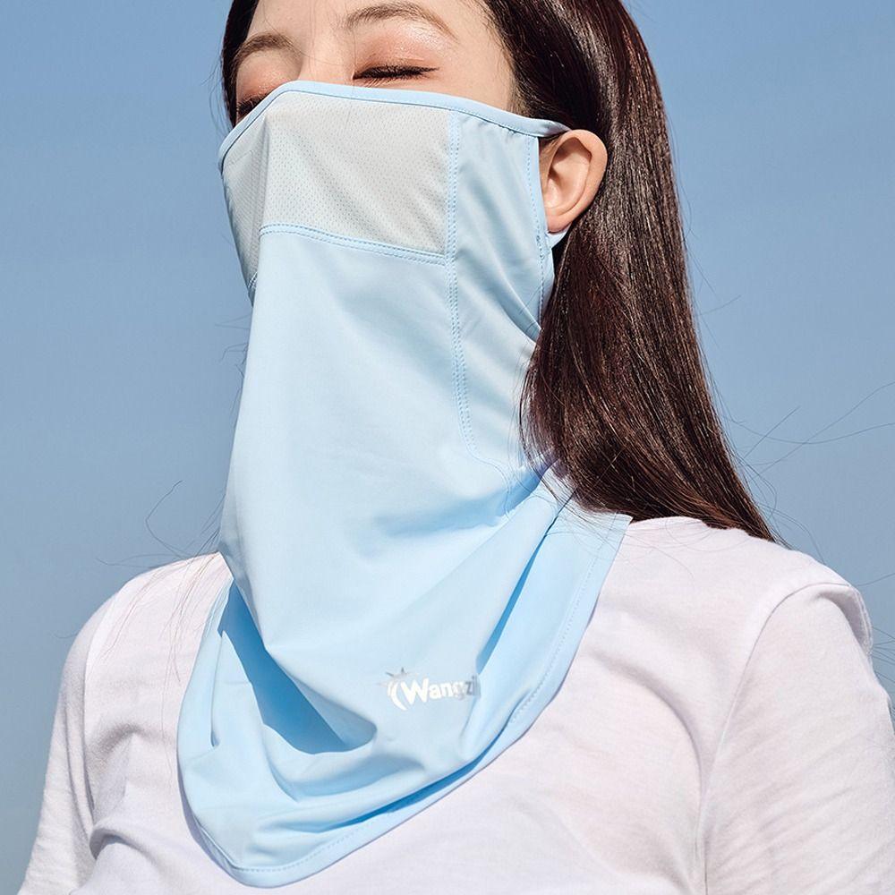 Mask Outdoor Face Shield Summer Sunscreen Mask Men Fishing Face Mask Womne Neckline Mask Ice Silk