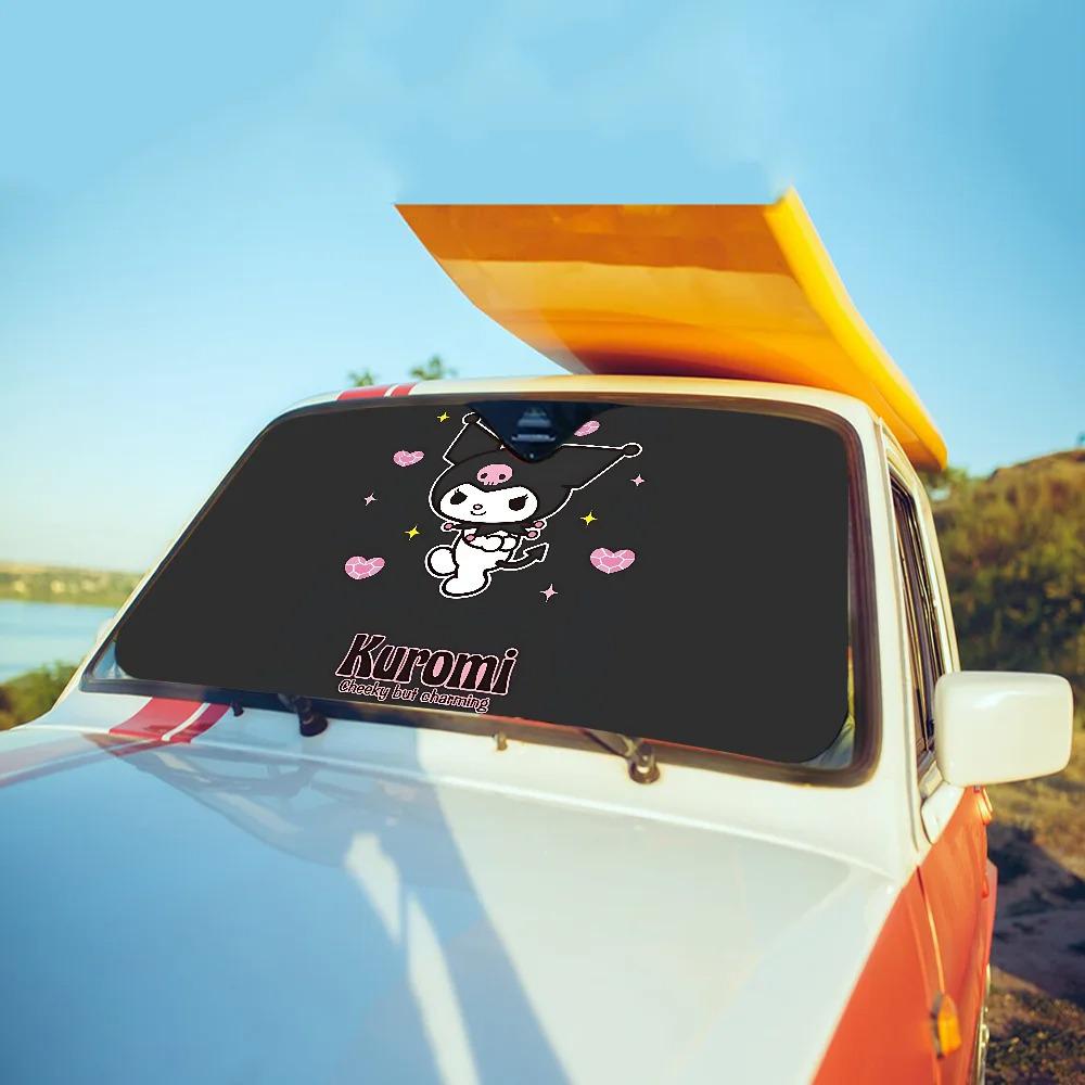 Kuromi Car Sunshade Windshield - Fun Sun Protection