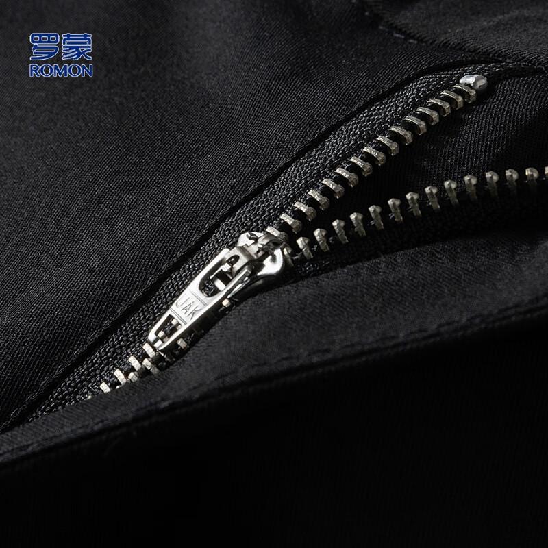 Luomeng Men's Four-Way Stretch Straight-Leg Casual Trousers