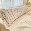 Fashionably Simple Skin-friendly Couple Pillowcase Cozy Polyester Long Pillow Case Household Sleep Pillow Cover Hugging Pillow Case Easy To Clean