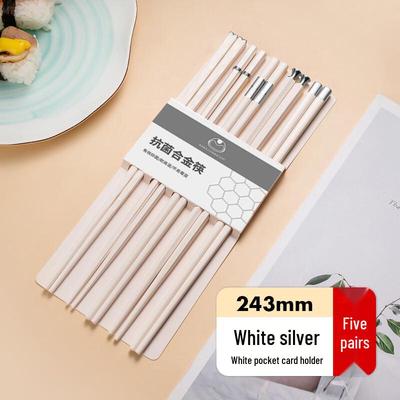 Ru Han Japanese Style Silver-Tipped Chopsticks - 15 Pairs