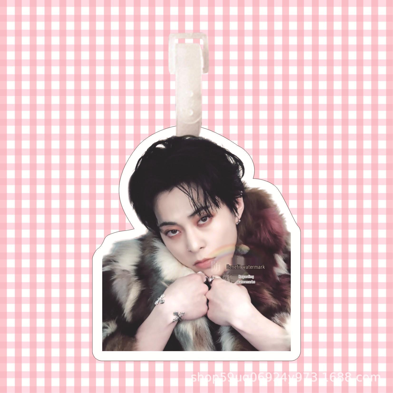 Kim Min Seok EXO Luggage Tag & Keychain Cute Charm Pendant for Women Height 12CM Width 8-10CM