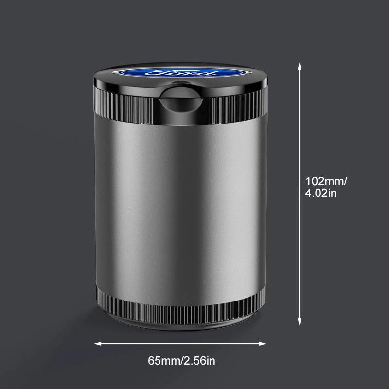1PCS Portable LED Car Ashtray Multi-functional Ashtray For Ford Focus 3 2015-2018 Kuga 2016-2019 Escape C-MAX Ecosport 2018-2019