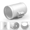 76mm Aluminum Air Flow Sensor Mount Adapter For Nissan Honda Civic Ford MAF 3