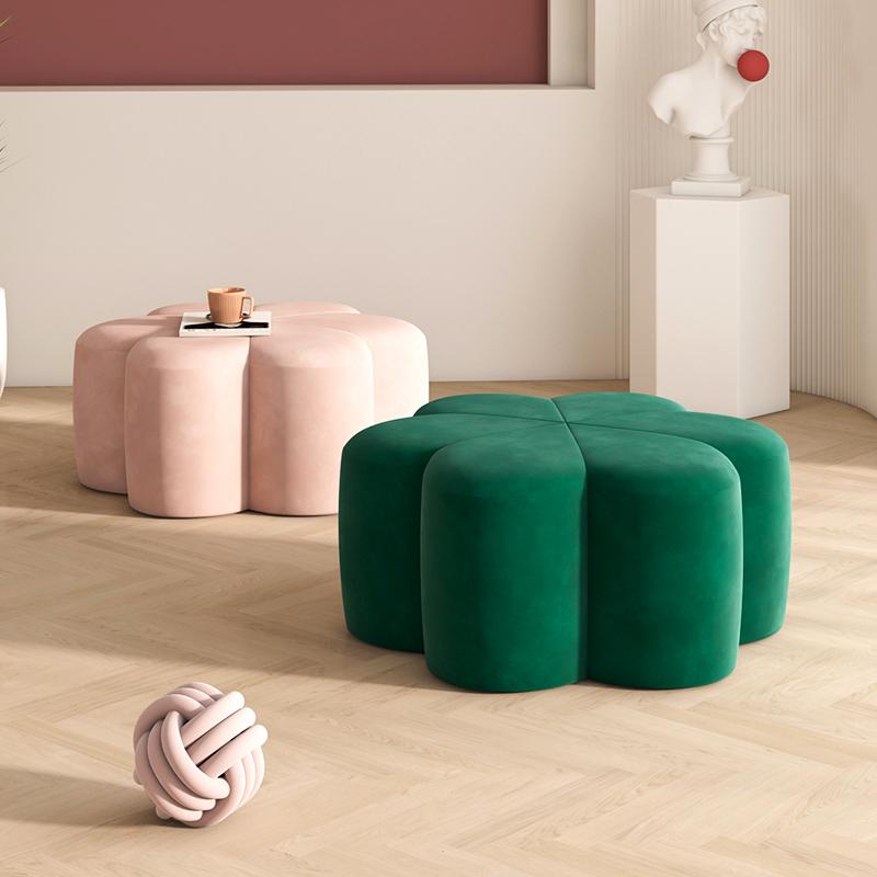 Creative Sofa Stool Home Foot Stool Living Room Stool Nordic Adult Low Stool Net Red Light Luxury Entry Change Shoe Stool