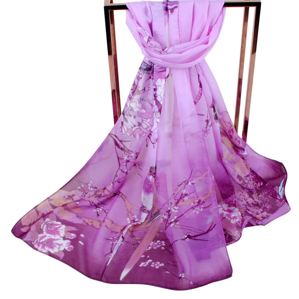 Breathable Long Chiffon Scarf Big Size Muslim Headband Fashion Wrap Hijab  Women