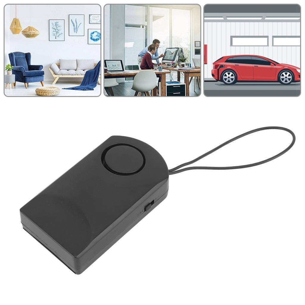 Door Alarm Sensor 120db Loud Wireless Door Alarm Hanging Contact Sensor Black Alarm