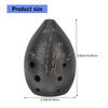 Black Clay Ocarina Flute 8 Hole Ancient Chinese Musical Instrument Handcrafted Perfect for Meditation and Tea Ceremony