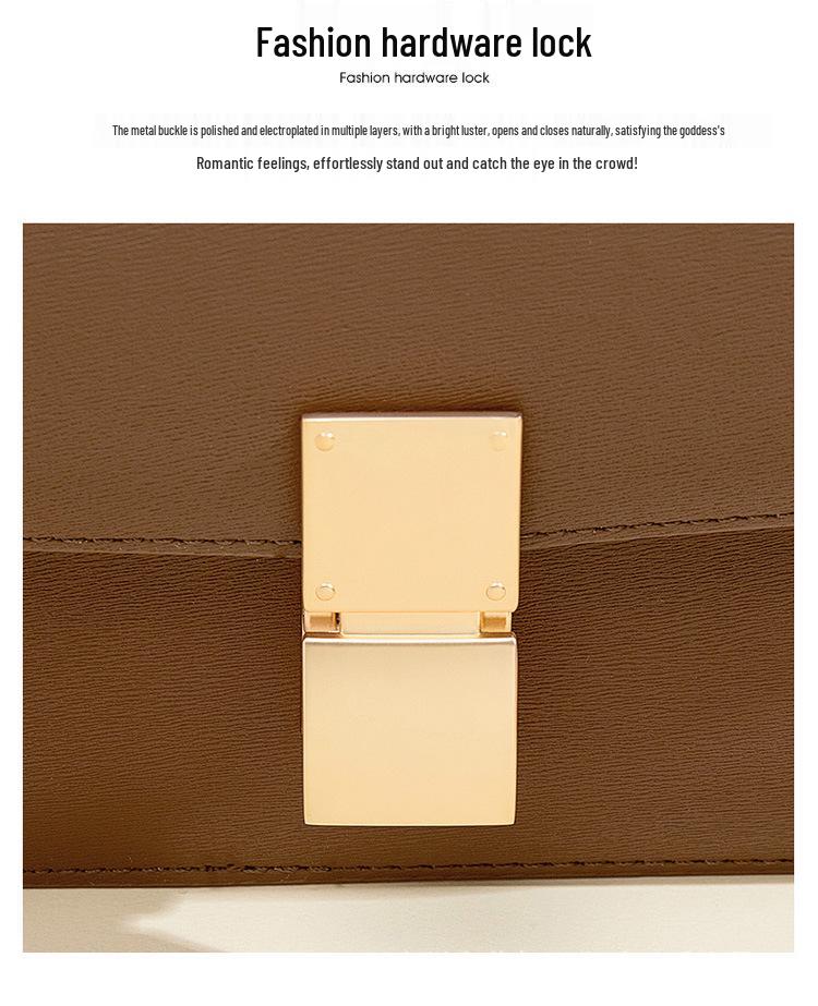 2025 Women's Genuine Leather Tofu Crossbody Bag - Fashionable Summer Shoulder Bag