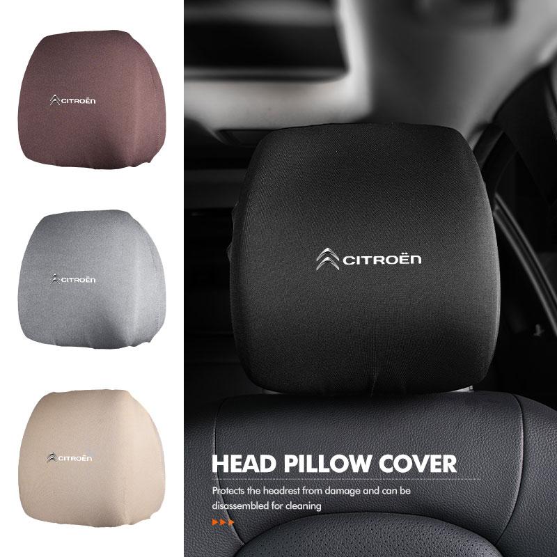 Federa Cuscino Poggiatesta Sedile con Logo Auto Accessori Interni Per Citroen Grand Berlingo Jumper Celysee Xsara Picasso Aircross