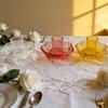 4PCS/Set Creative Coloful Glass Candlestick Lotus Glass Candle Holder Modern Romantic Home Decorative Wedding Dinner Party Decor