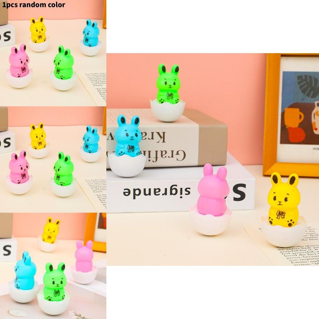 Rabbit Tumbler Toy For Kids With Plastic Resin Material And Educational Benefits