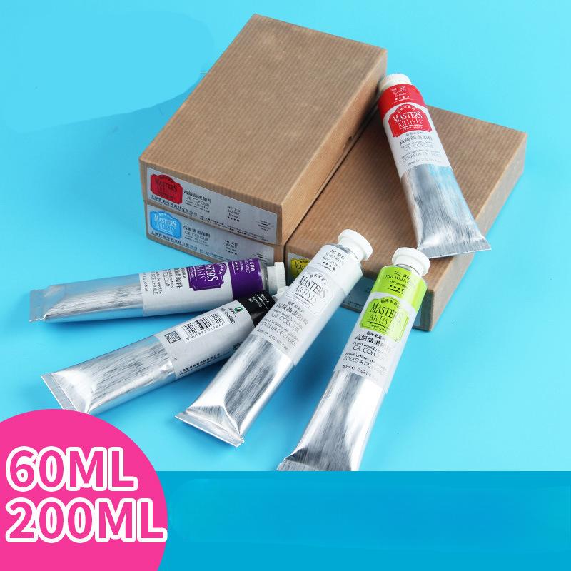 60/200ML White Artist-Grade Oil Paint in Aluminum Tube - Professional Quality for Beginners & Art Creation