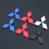 ABS for Mitsubishi Logo Lancer EX EVO Car Front Emblem Badge Carbon Fiber Sticker Styling Decoration Auto Refitting Accessories