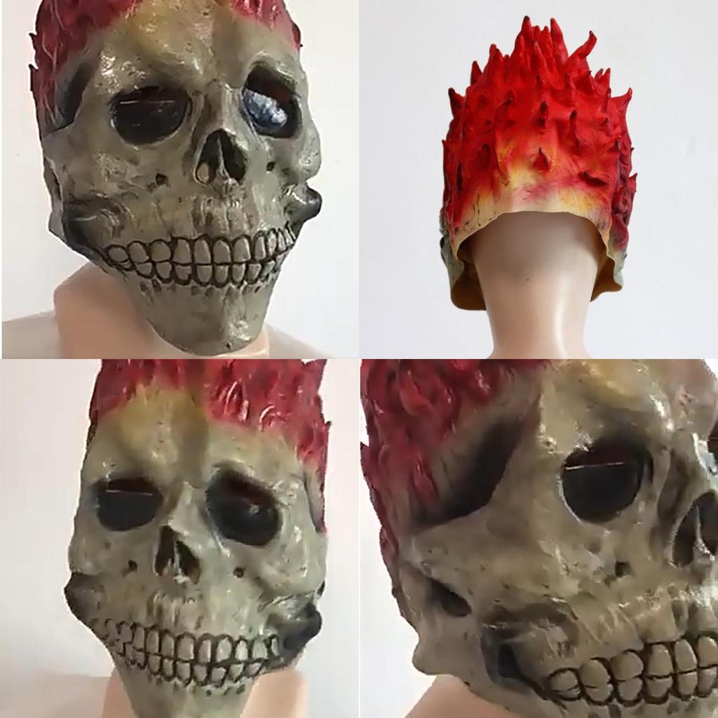 Halloween Schminke Ghost Rider Maske Totenkopf Auto Gott Maske Seelenkrieg Auto Maske
